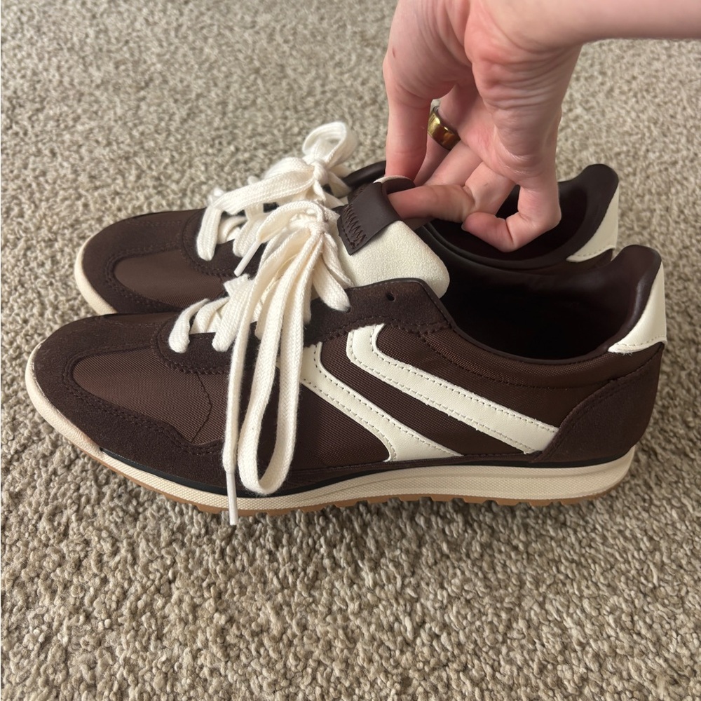 No Boundaries Brown and Cream Sneakers